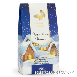 Vánoční mandle v mléčné čok. vesnička 150g