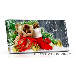 Čok. veselé vánoce hořká 100g