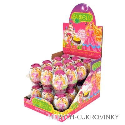 Barbella čok. vajíčko s překv. 20g / 24 Ks